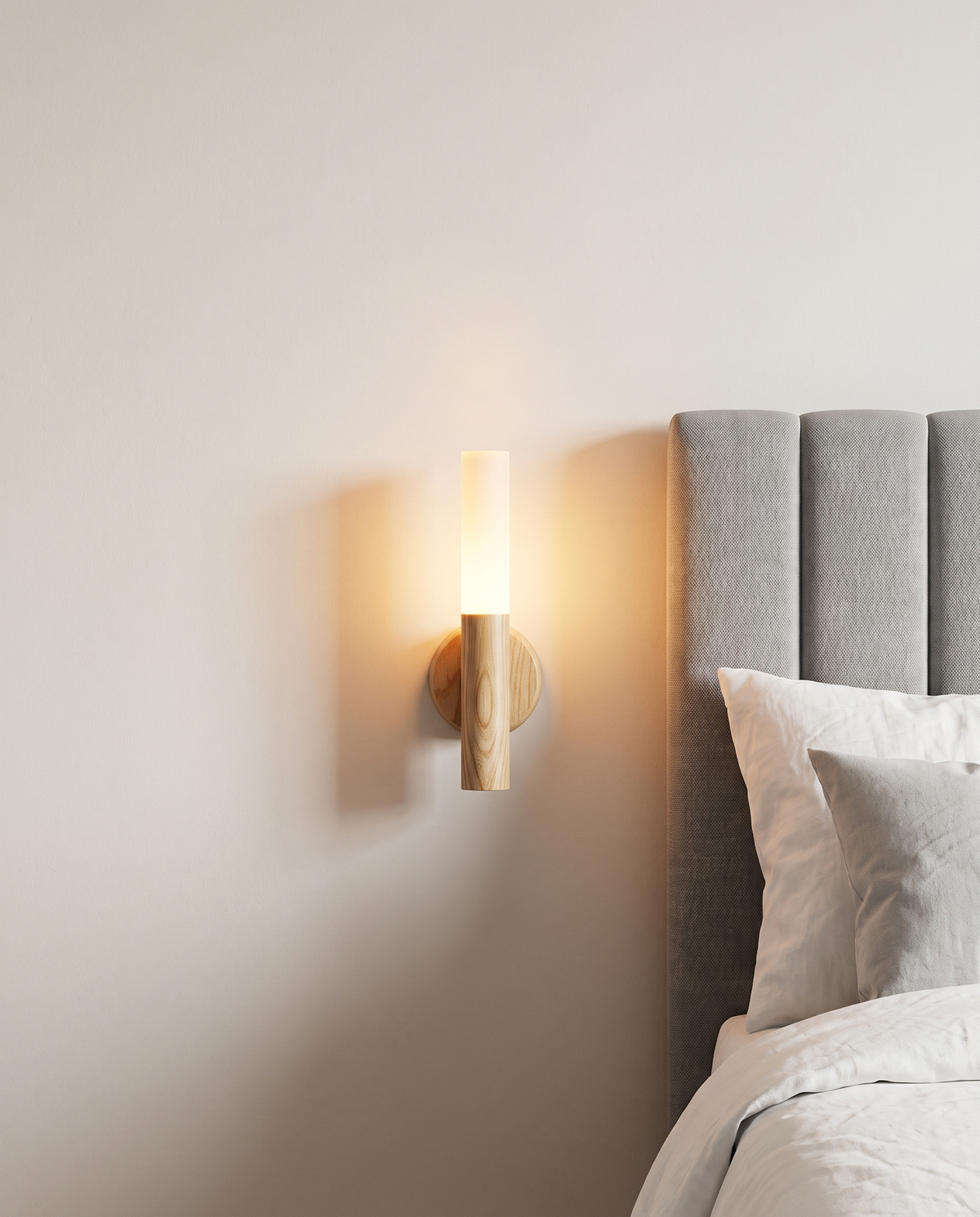 Glimt™ Trådløs vegglampe i tre med bevegelsessensor
